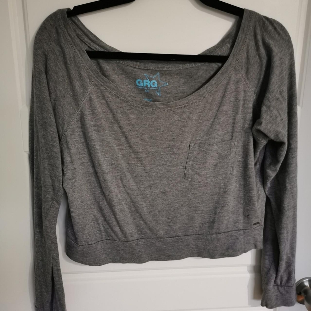 Garage Grey Long Sleeve Top